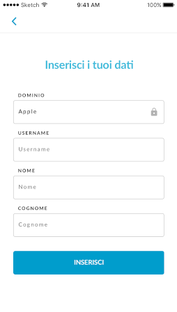 Inserisci i tuoi dati
